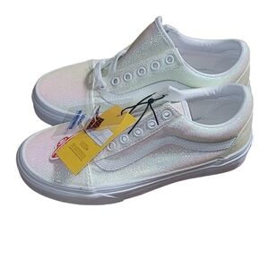 VN0A3WKT3UA1 VANS Old Skool UV Glitter (White) Shoes Men Size 4.5 | Women Size 6